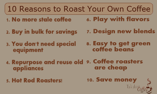 10 Great Reasons to Roast Your Own Coffee at Home